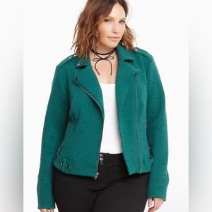 Torrid green Moto Jacket